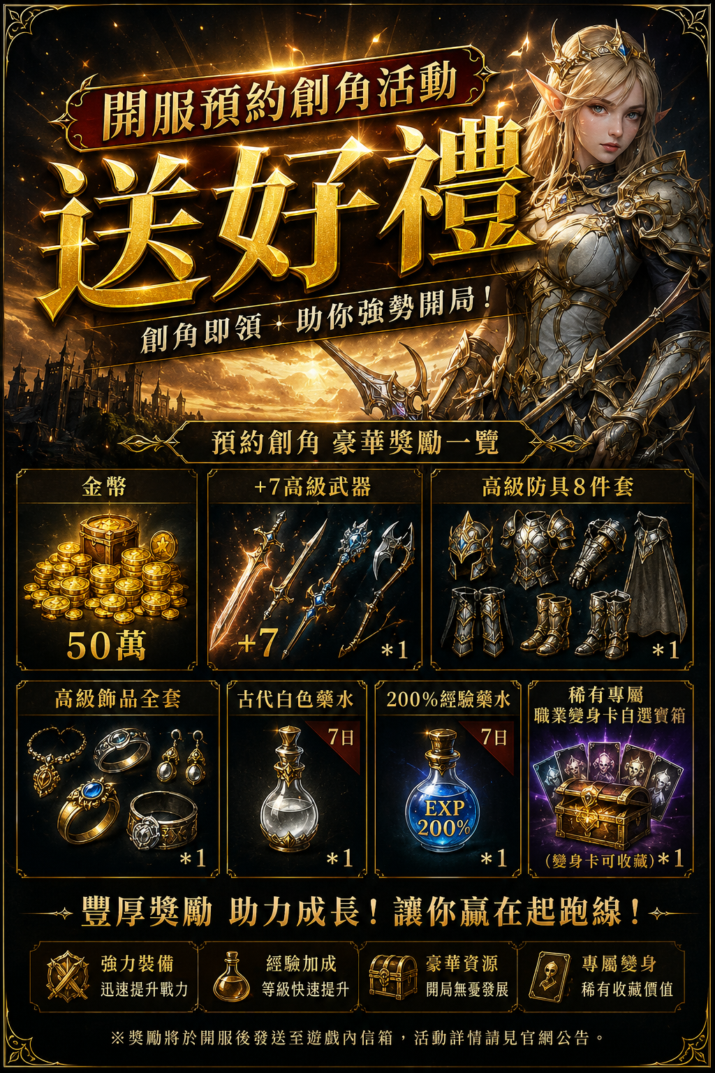 開服創角活動送好禮