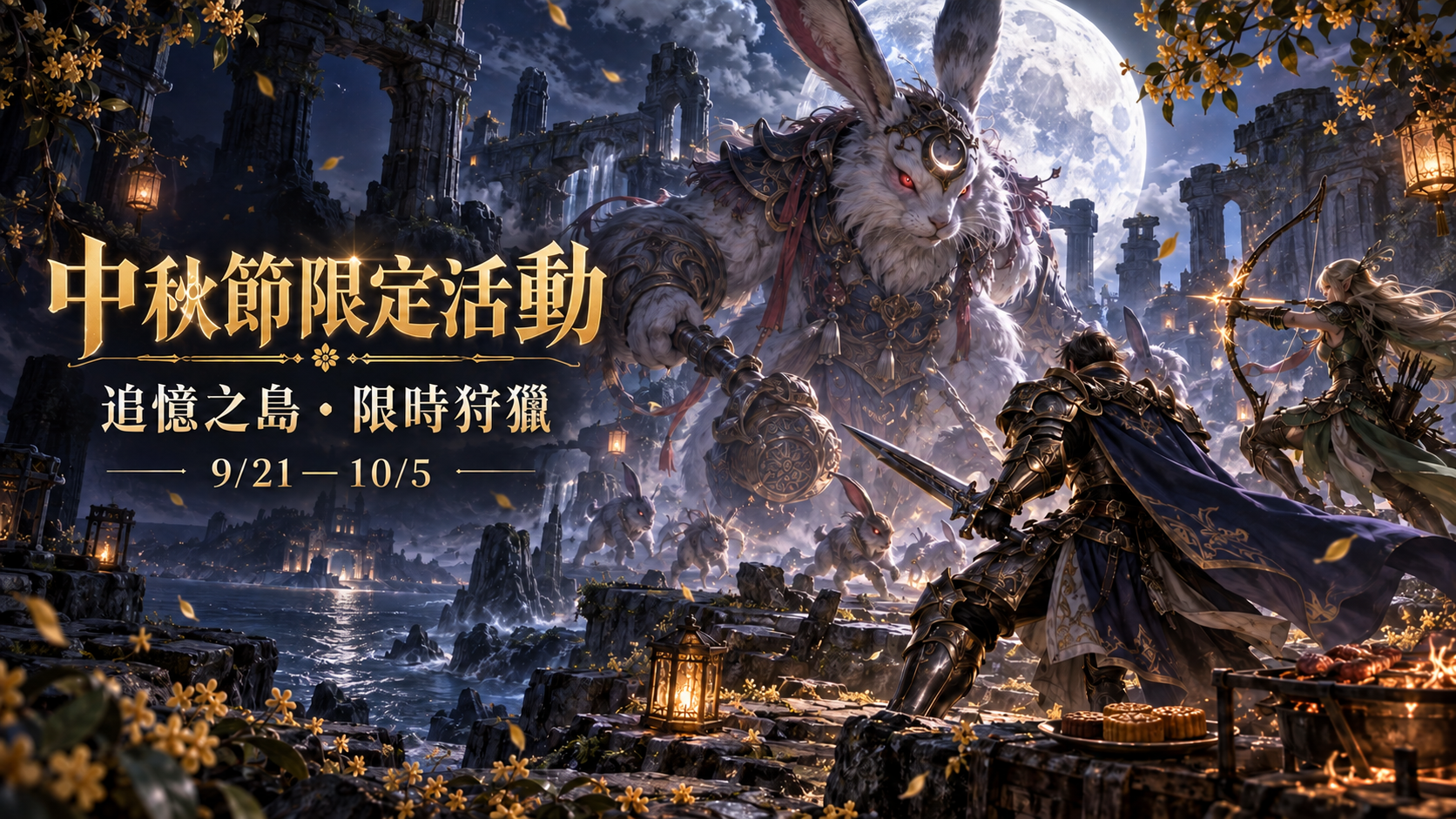📢【🌕 中秋節限定活動｜月兔降臨追憶之島】
